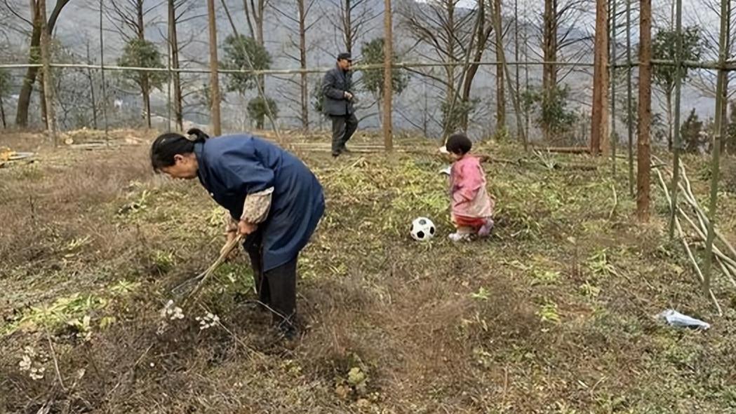 湖北73岁爷爷亲手为孙女造笼式足球场