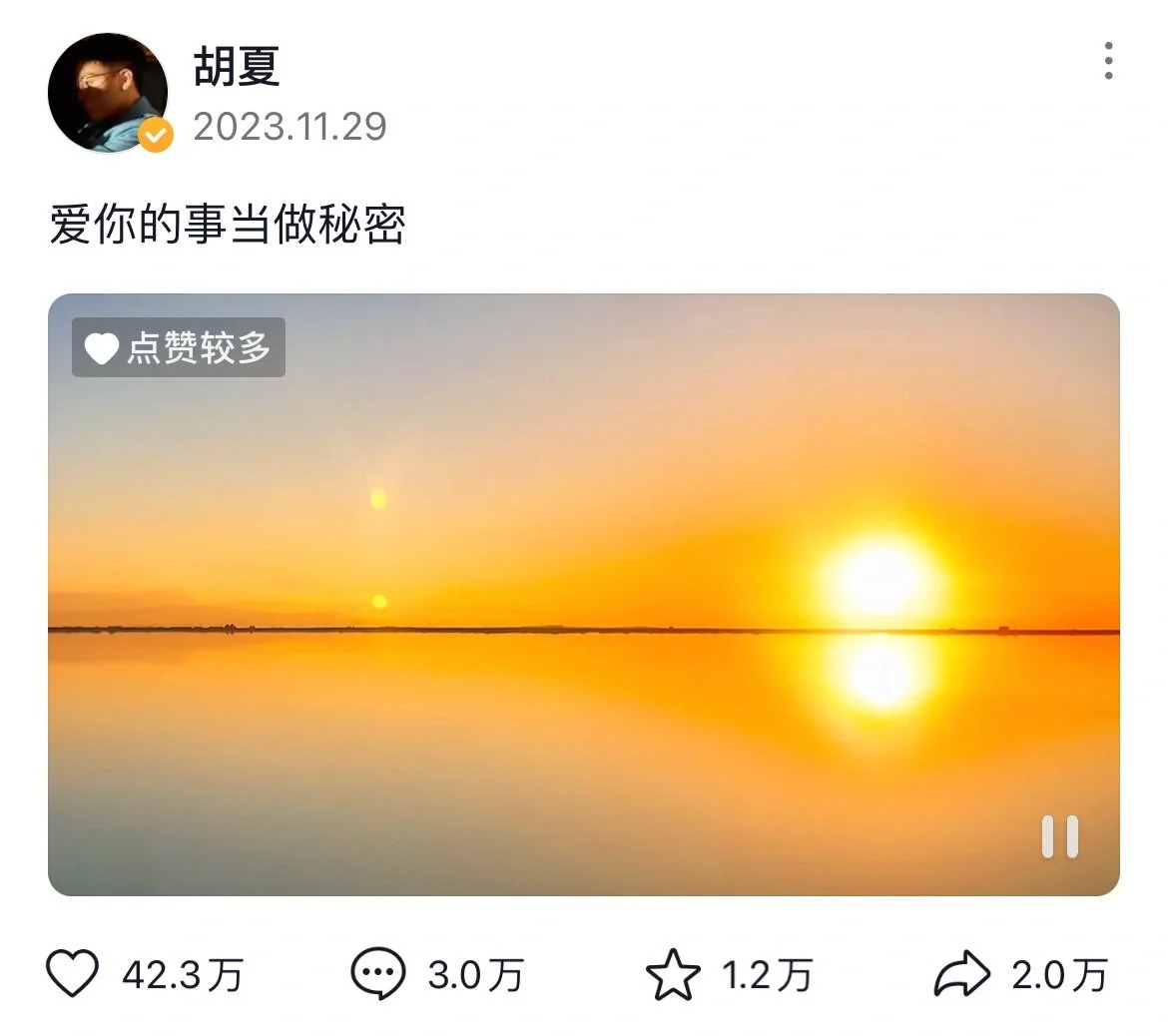 胡夏暗恋的人竟然是金晨🌄
p1是“金”色的“晨”光
啊啊啊你小子还挺会 追到暗