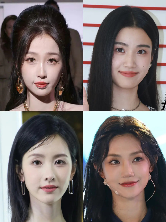 《云之羽》里的四位女演员，虞书欣、卢昱晓、陈都灵、曾可妮近期活动造型对比，四位脱