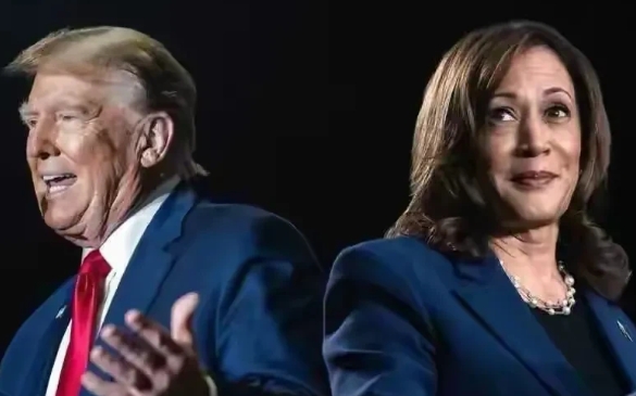 美国大选选举日首个投票点结果出炉，哈里斯和特朗普持平，网友纷纷脑洞大开了！

1