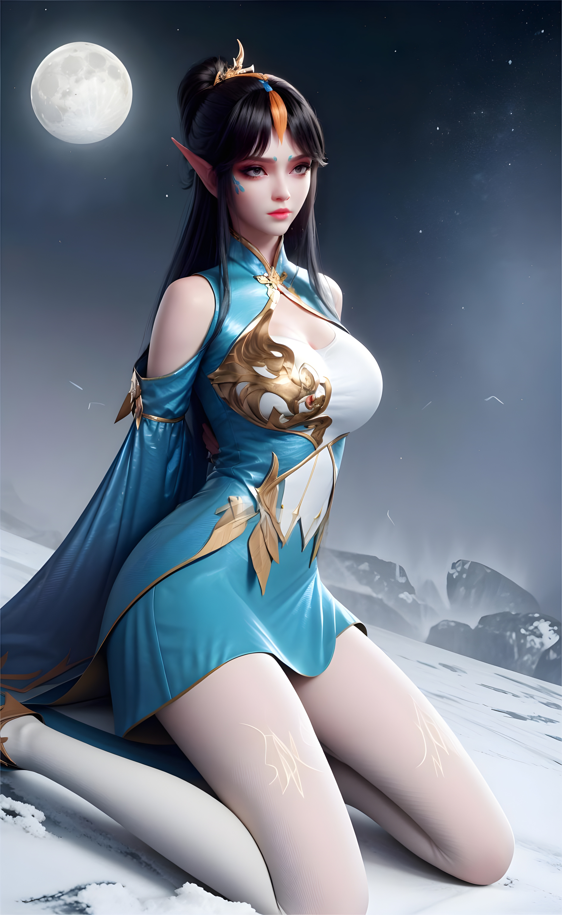 《斗破苍穹》凤清儿高清无水印壁纸：空有一身傲骨，奈何命运由天！