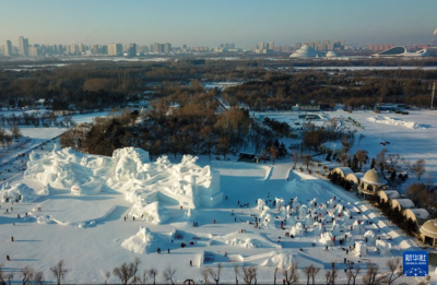 第 27 届哈尔滨国际雪雕比赛正式开赛