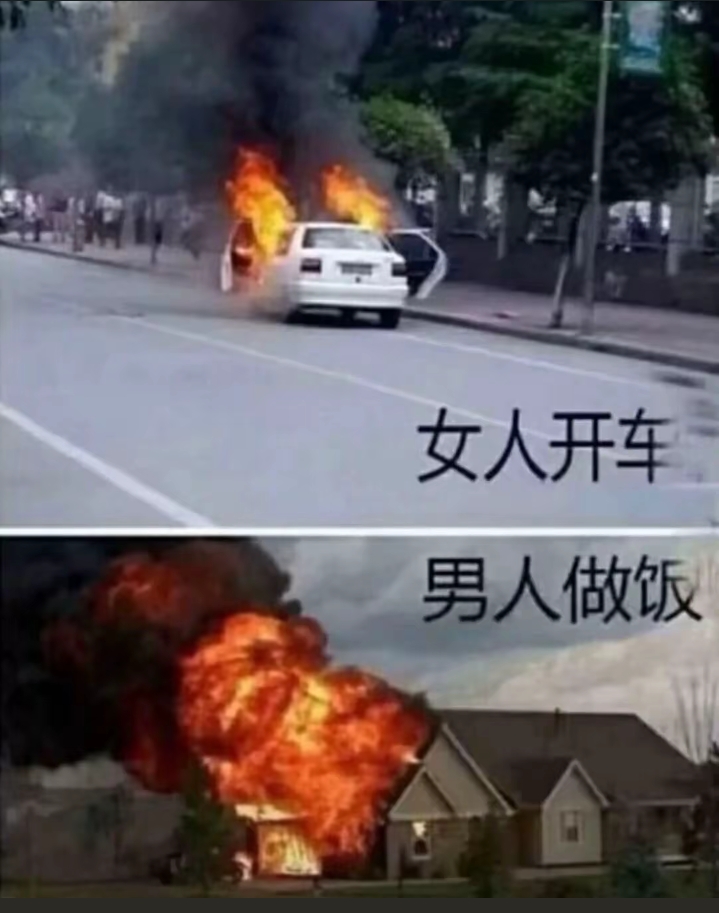 女人开车VS男人做饭