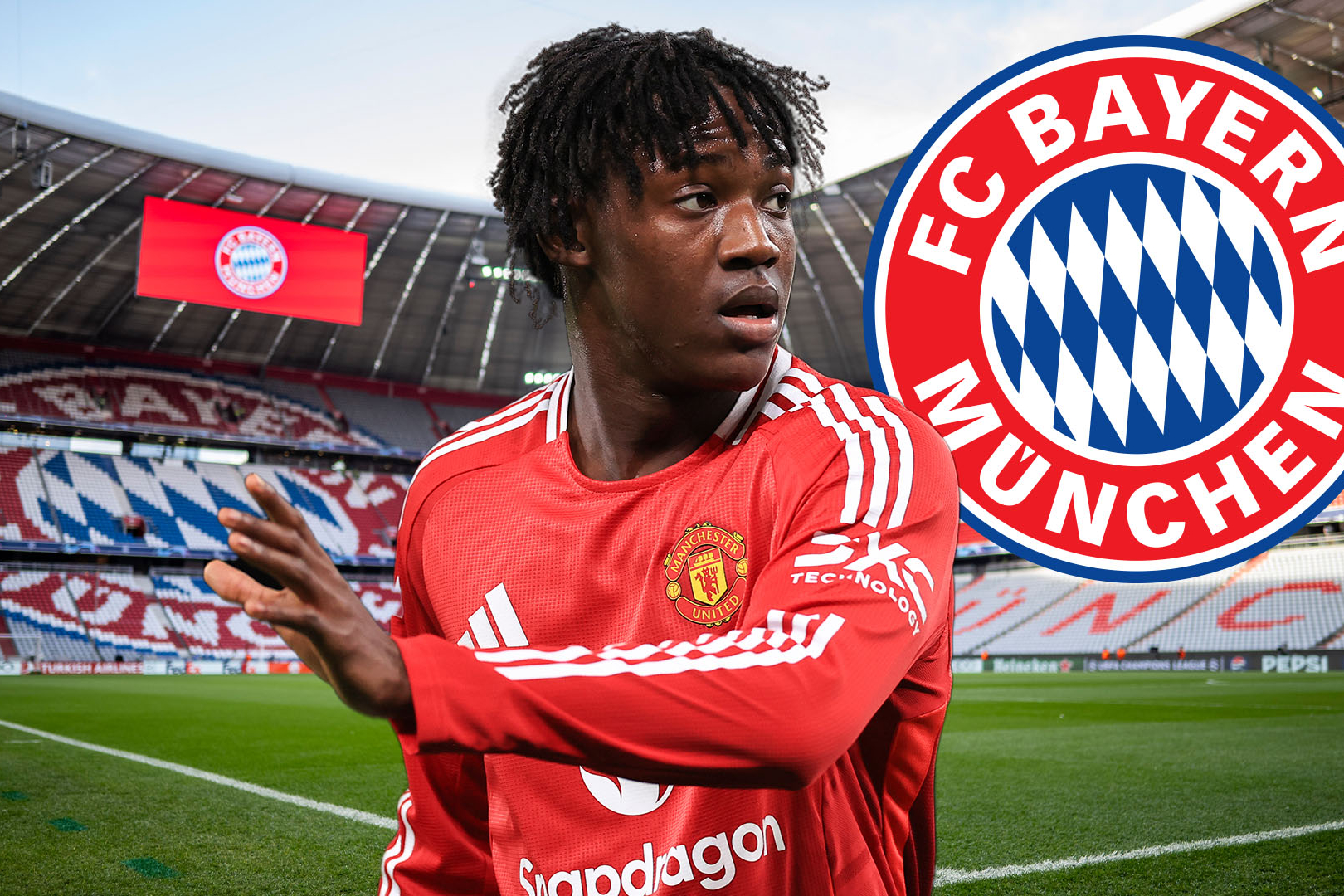 英国媒体太阳报记者Emillia Hawkins独家报道，德甲南大王拜仁加入了对