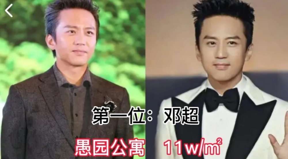 上海拥有豪宅的14位明星，王思聪第五都排不上，姚明才是人生赢家
第1位:邓超
第