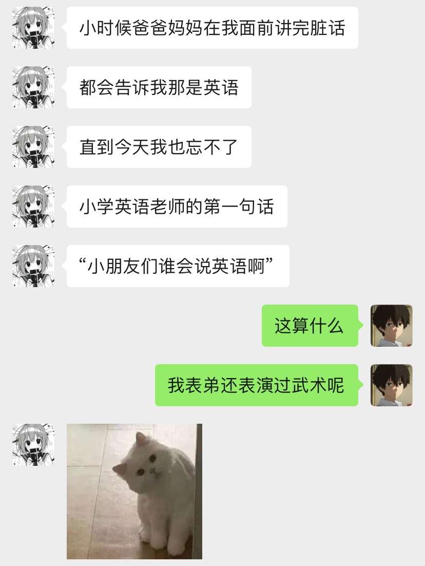 我表弟还表演过武术呢