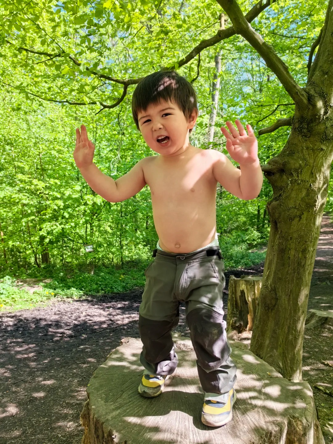 德国，森林幼儿园适应期，我适应不下去了
今天没拍太多照片，我大哥是挺适应，但还是