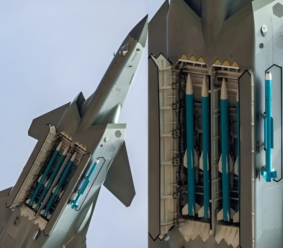 J-20最多能携带多少枚导弹到现在还是个谜，但内置武器舱的情况是显而易见的：普遍