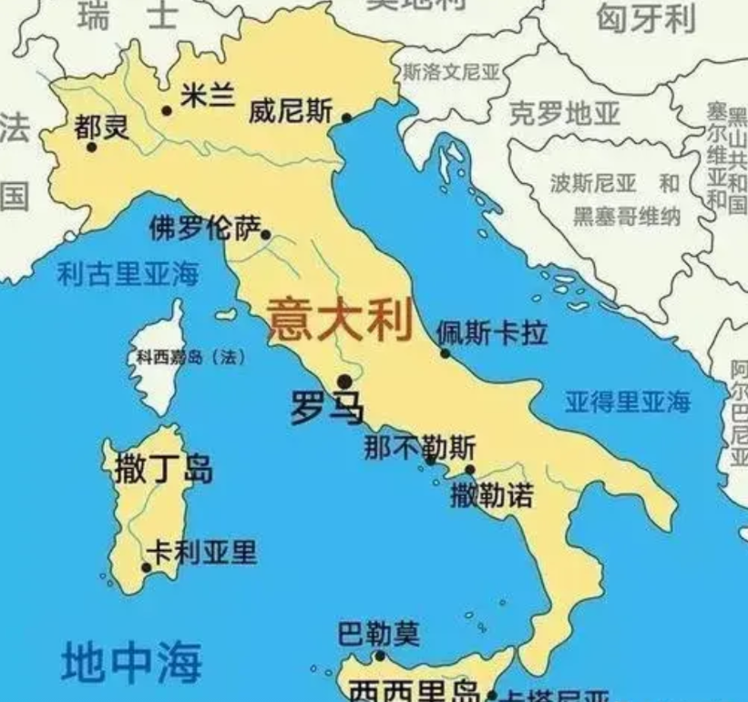 瞧瞧！意大利的最新综合实力
1、面积不小，超过了30万平方公里，与我国云南省少了