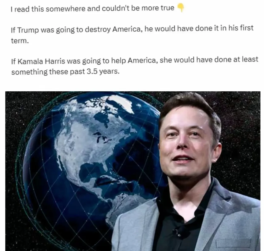 有道理，说的很有道理，马斯克不愧为人间清醒啊！
民主党一直攻击特朗普，要毁掉美国