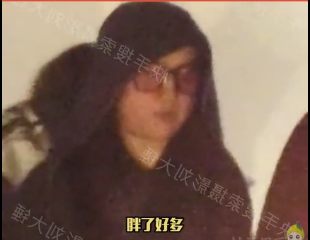 有狗仔拍到最近的刘亦菲放纵之后胖了好多，从图片可以看得出带着黑色的帽子黑色的衣服