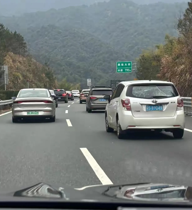 发现了吗？堵车其实不是一直堵，而是一段一段堵车，很多都是新手超车或者急刹车引发的