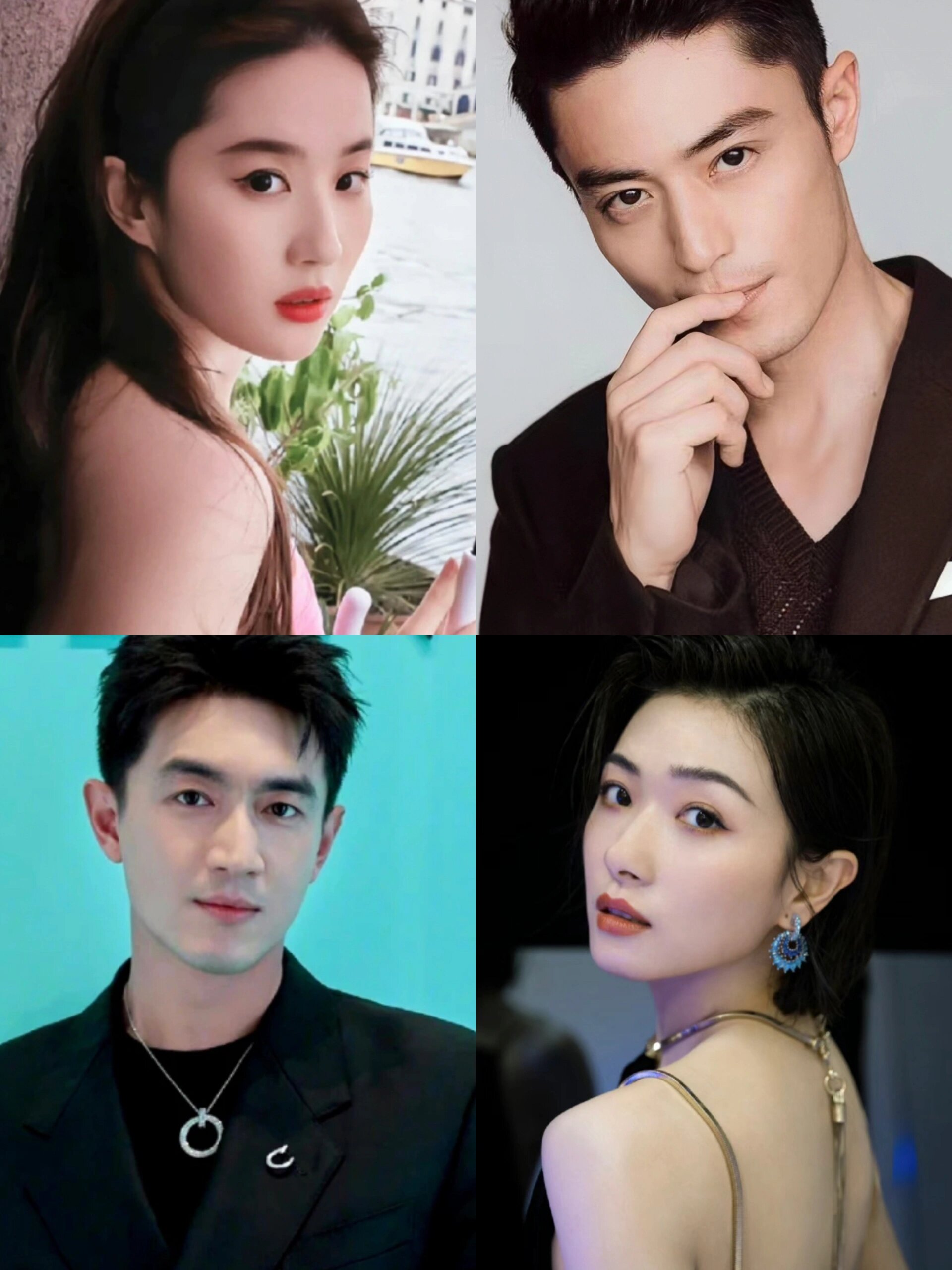 全员高级脸‼️刘亦菲一女三男配置