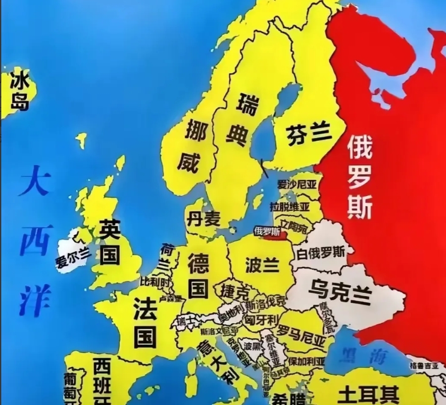 俄罗斯周边大多数都是北约国家，他们一个个都是害怕俄罗斯强大起来，威胁到他们的地位
