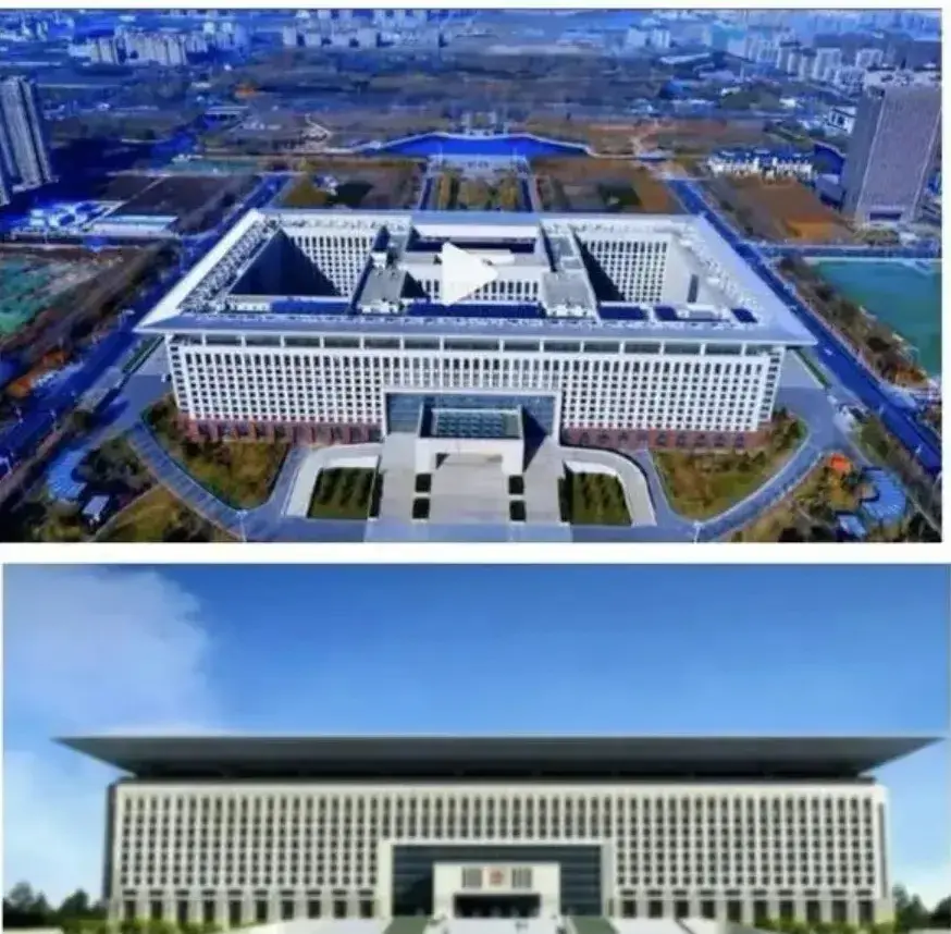 河北正定县，新的办公大楼，总建筑面积达39万平方米，造价40亿，在国内行政大楼中