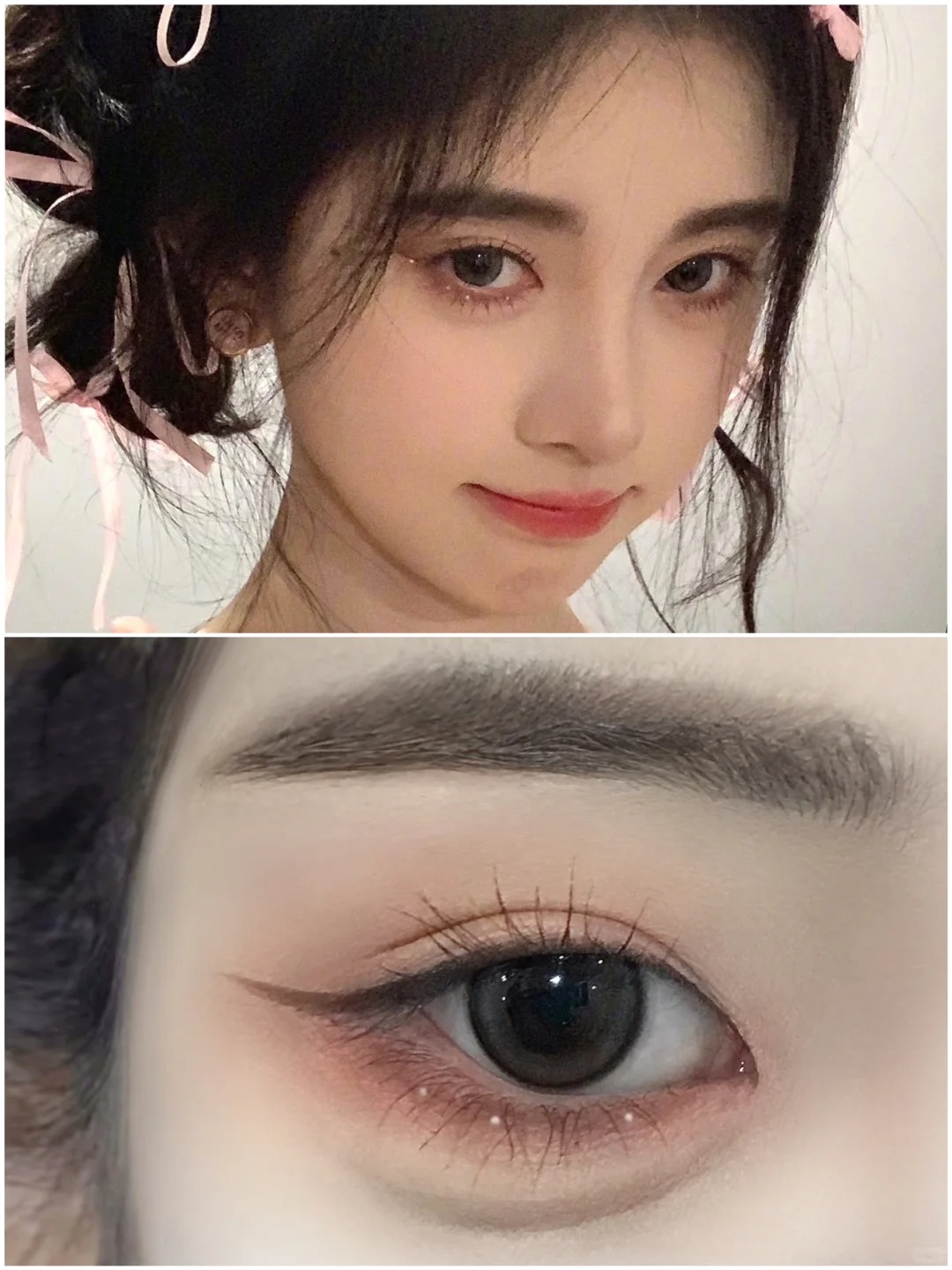 内双眼妆｜鞠婧祎氛围约会甜妹妆✨温柔斩男🩰
小鞠芭蕾风妆造太甜啦～鞠式甜妹美学