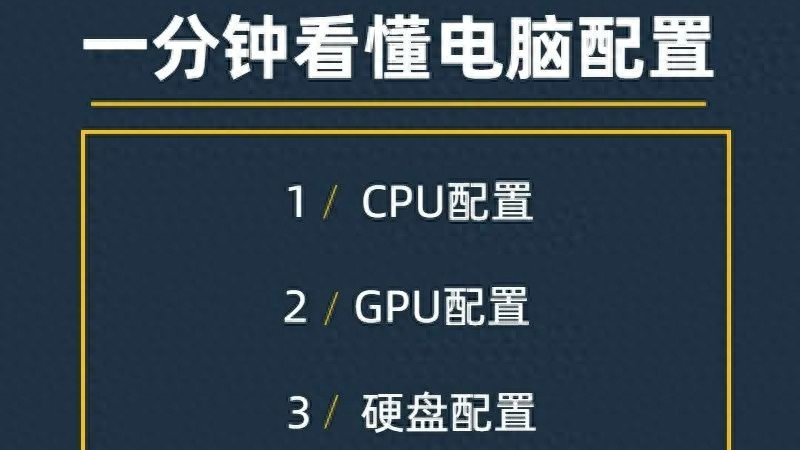 1分钟教懂你怎么看电脑配置