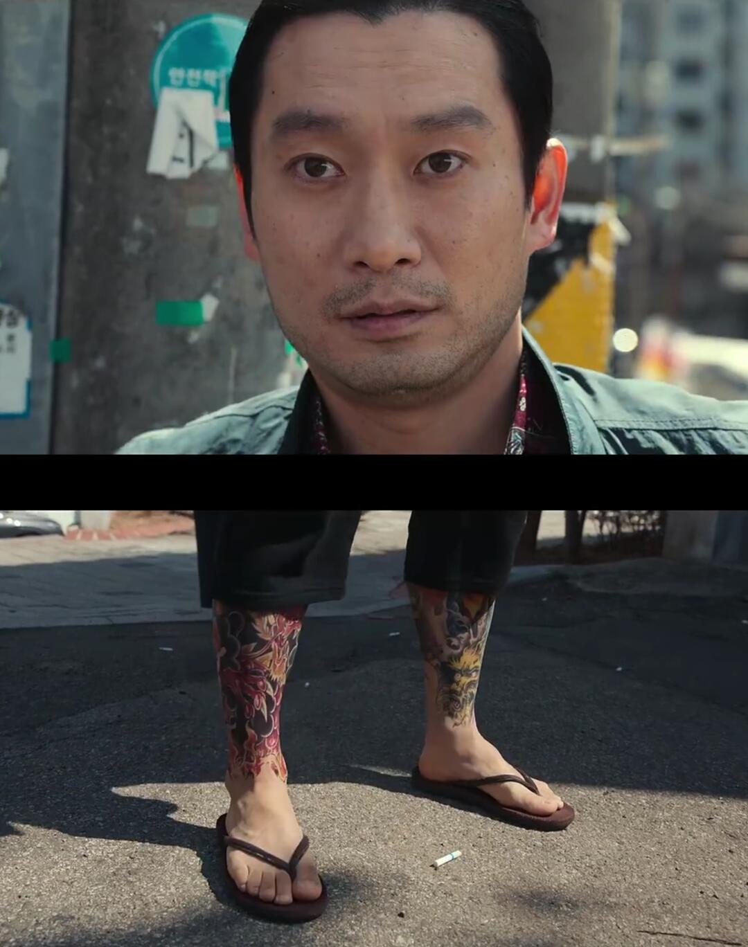 所以说哦，大花臂到哪里都是身份的象征