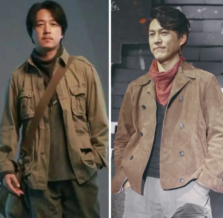 左边是潘粤明，出生在1974年，49岁，身高178CM
右边是靳东，出生在197