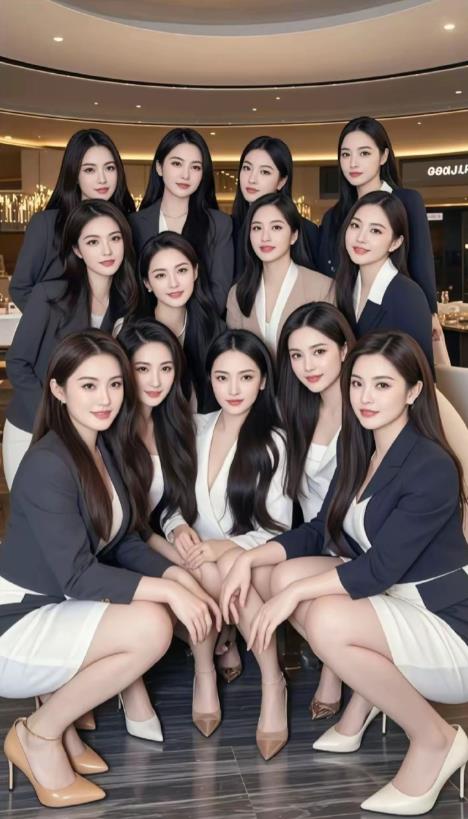 这公司选人的眼光挺好，有这些美女陪着，想不努力工作都难。
