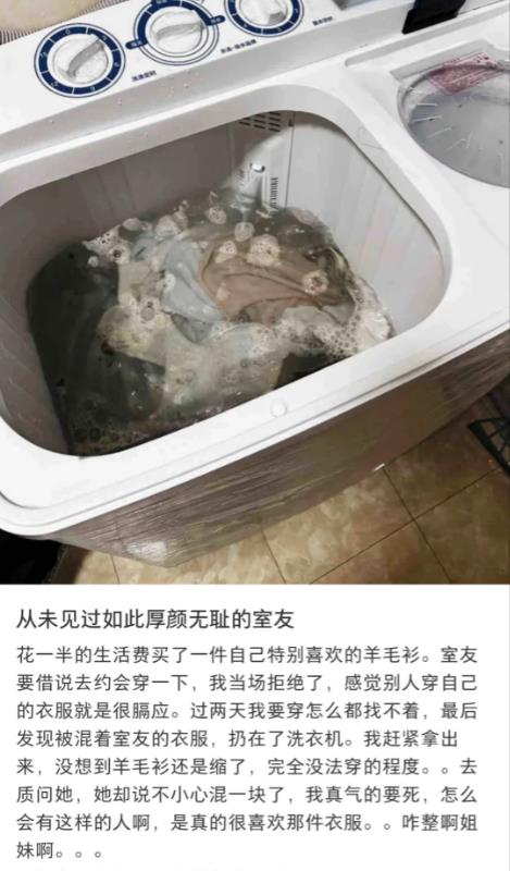 从未见过如此厚颜无耻的室友
