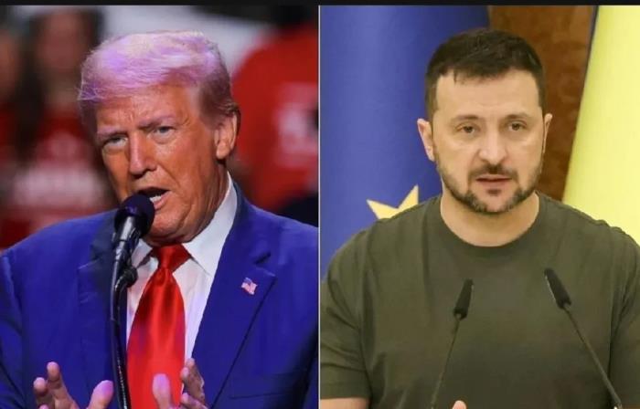 特朗普表示泽连斯基非常希望民主党赢得美国大选。泽连斯基每一次来美国都能带走600