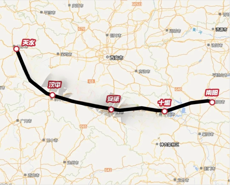 天水至南阳高铁规划研究

天水汉中安康十堰南阳，这几个城市之间未来将规划建设一条
