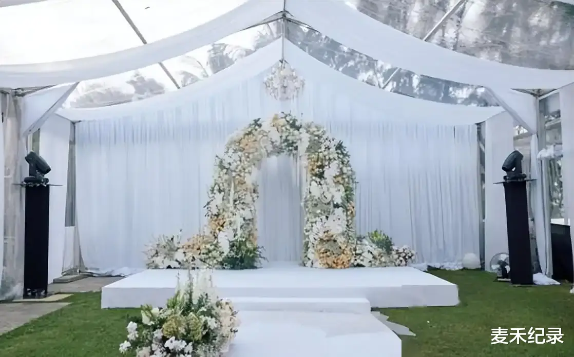 陈乔恩婚礼现场：伴娘团很热闹，白色鲜花温馨雅致，细节透露浪漫（陈乔恩和谁在一块了）-第9张图片-九妖电影