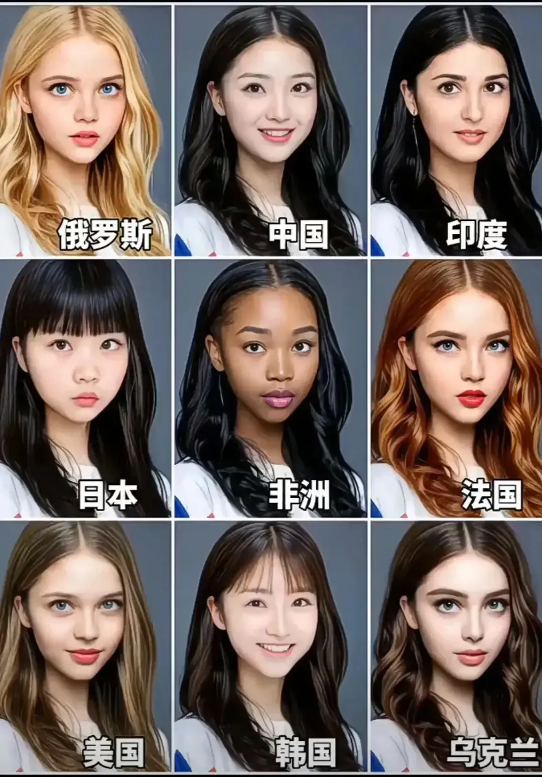 你喜欢哪个国家的女生？