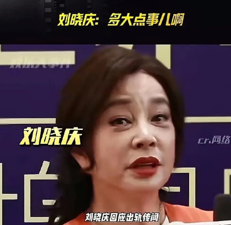刘晓庆回应出轨传闻！
刘晓庆：多大点事儿！你以为那些聊天记录和视频就是什么铁证！