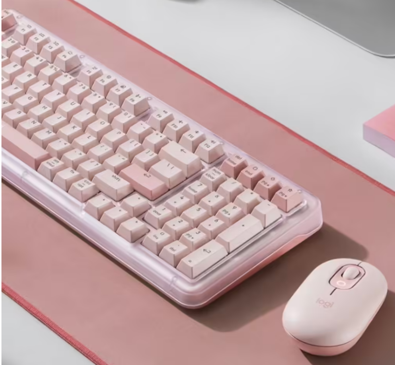 罗技玫瑰粉配色 K98S 琥珀系列客制化无线机械键盘，649 元