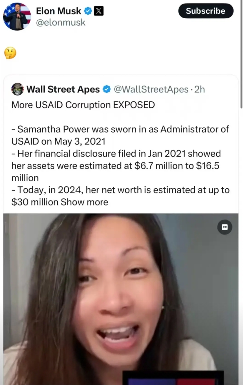 在美国国际开发署里工作到底有多赚钱？
看看下面的这个人吧。
这个人名字叫做萨曼莎