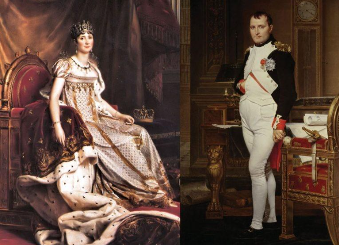 1796年，27岁的拿破仑娶了33岁带着俩娃的寡妇约瑟芬。婚后的约瑟芬有情人无数