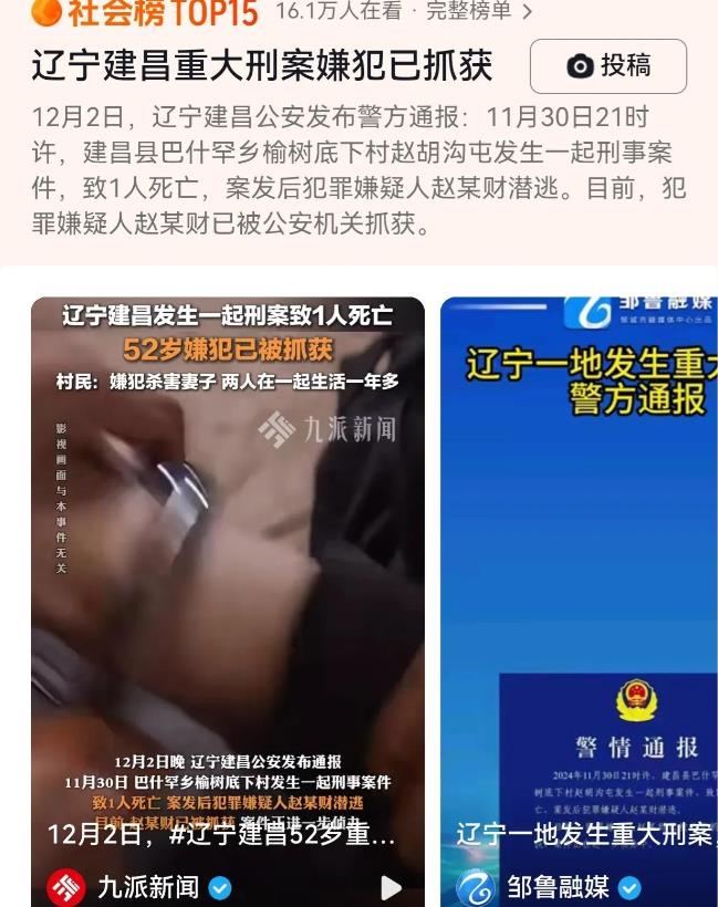 12月1日，辽宁省建昌县公安局发布了一则协查通报，引发网友高度关注，原来是在20