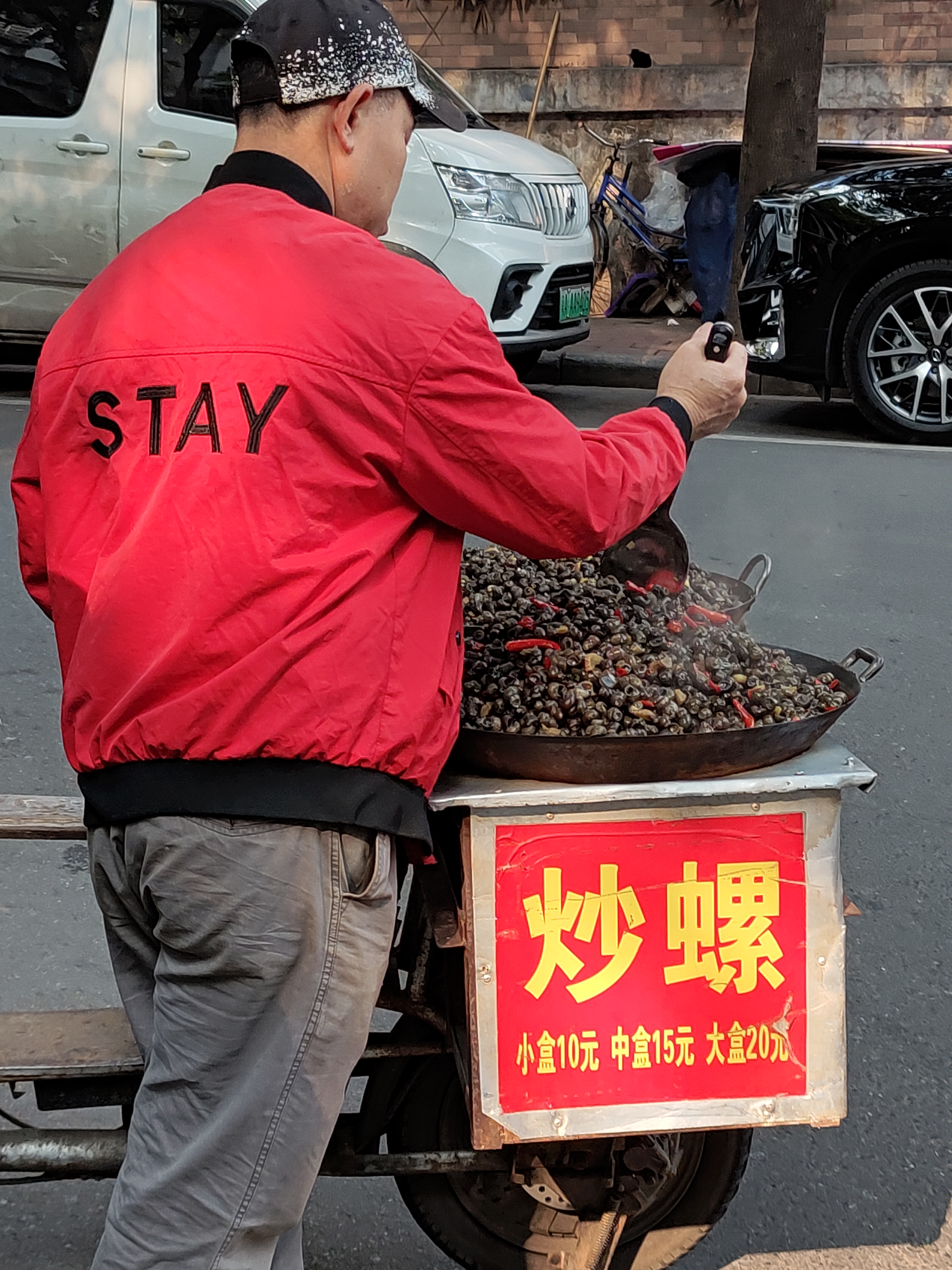 炒螺。#广州# 