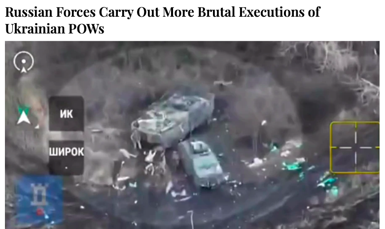 社交媒体上流传的视频显示，又有乌军士兵投降后也没有能够给条活路。