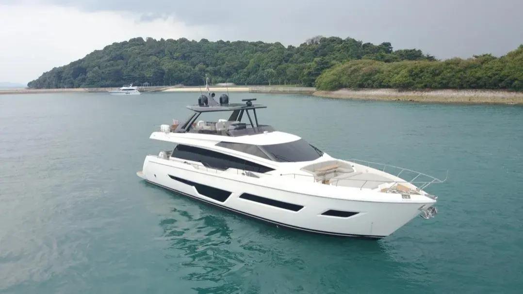 降至350万欧元 | Ferretti 780飞桥游艇Joyous Journey转售