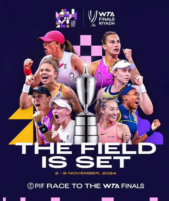 预测女单年终总决赛晋级4强概率；

100.0%晋级概率；

萨巴伦卡，高芙，2