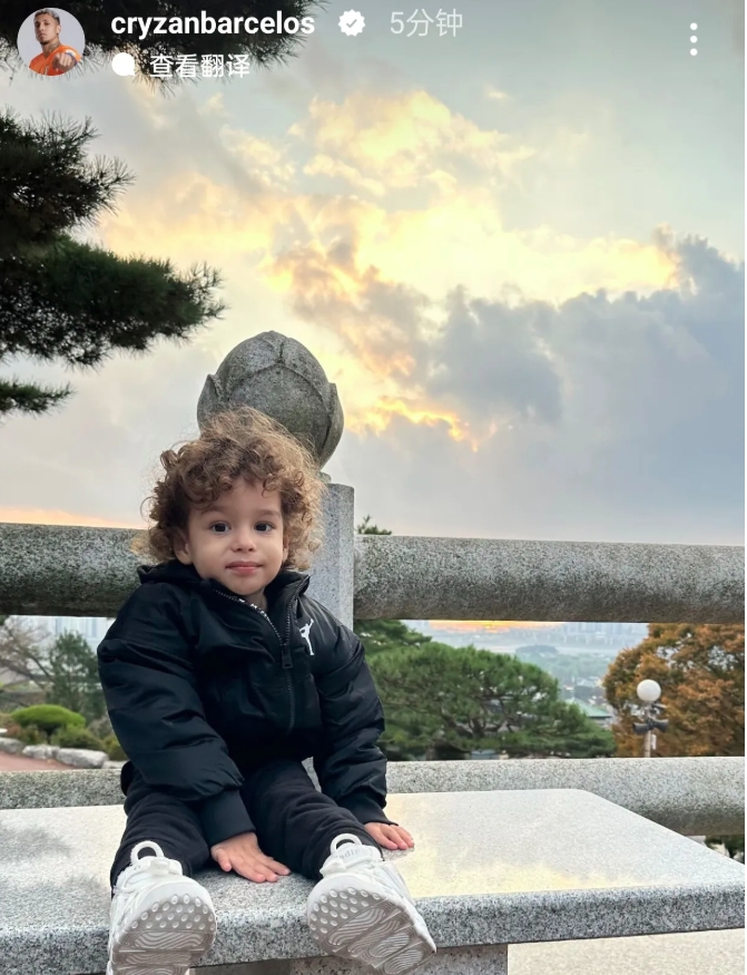 克雷桑把孩子也带到了温州