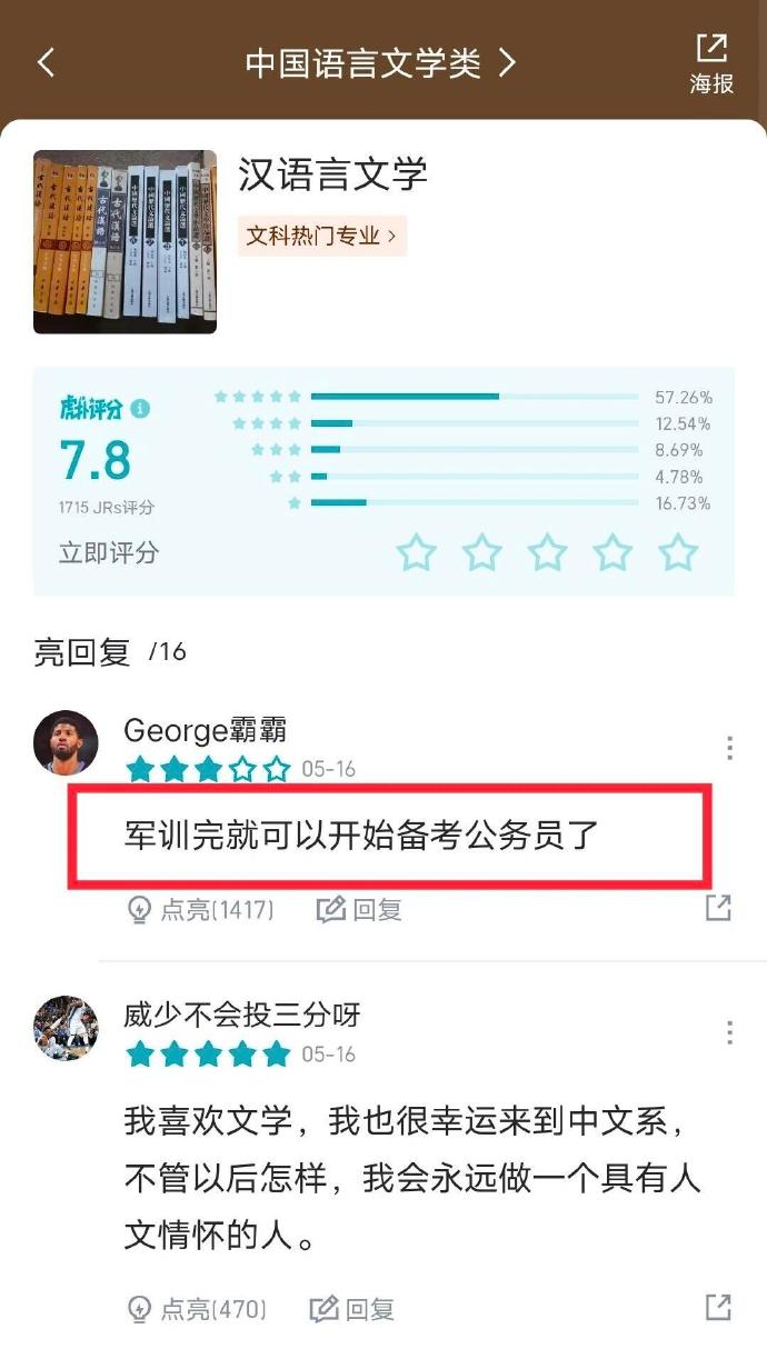 当代网友辣评各大大学专业