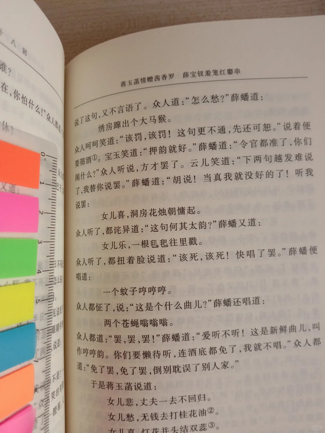 看了红楼梦原著才知道这段写的有多露骨
《红楼梦》第28回，在冯紫英家宴上，宝玉、