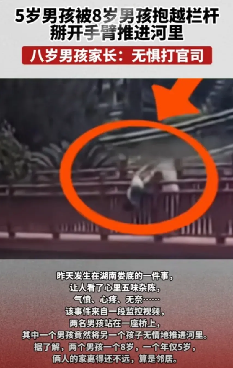 湖南娄底，女子年仅5岁的儿子和同小区8岁男孩出去玩，万万没想到，儿子竟然被男孩强