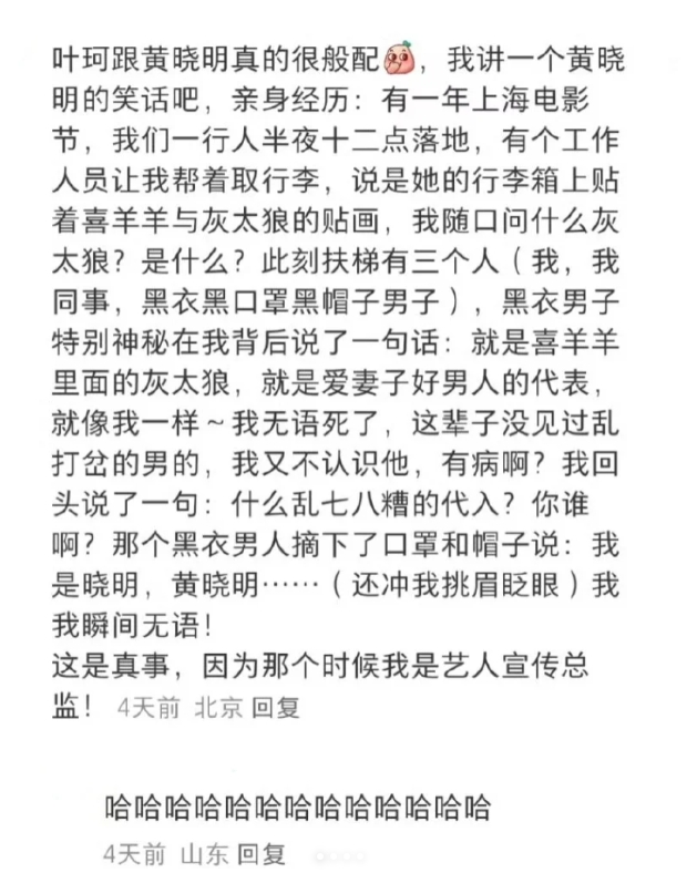 这么一看黄晓明和叶珂真是绝配，光看文字脑子里已经有画面了！