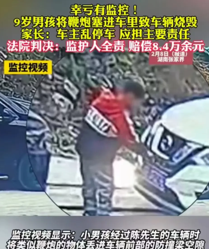 湖南张家界，车主陈先生驾驶着自己的车停靠在路边时，突然遭遇了一场意外火灾。幸运的