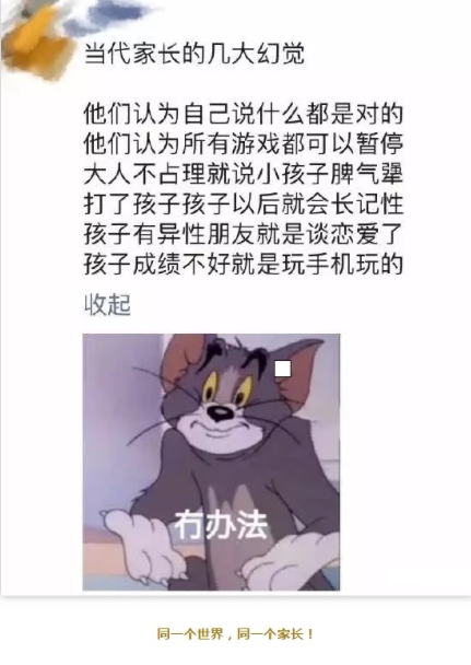 当代家长的几大幻觉
