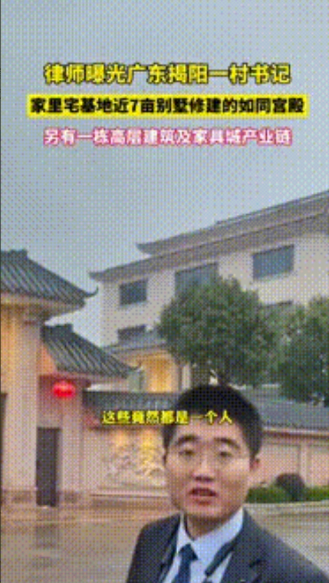 “已批捕！”广东普宁，“村干部被曝拥有60亩地”，有最新进展。主管部门通报称，被