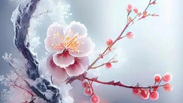 通韵五言诗三首《枯草》《午后》《梅》