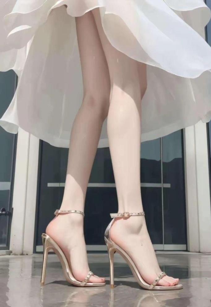 我真的爱死了，高跟凉鞋真的好看，又显得腿长，你们觉得好看吗？