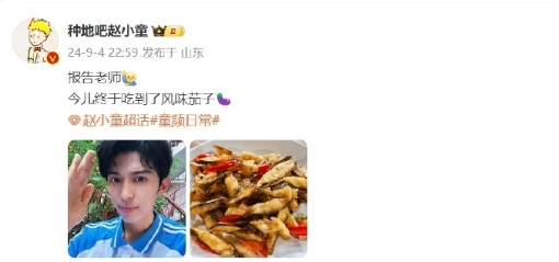 赵小童今儿终于吃到了风味茄子