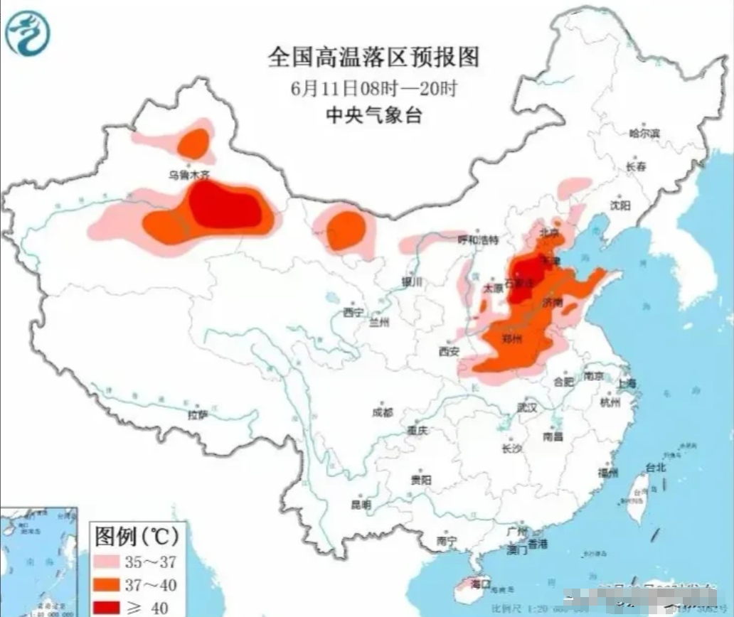 今年气温太怪异！
人在河北，温度在江西。
河北山东河南，让人想不到的地方，居然已